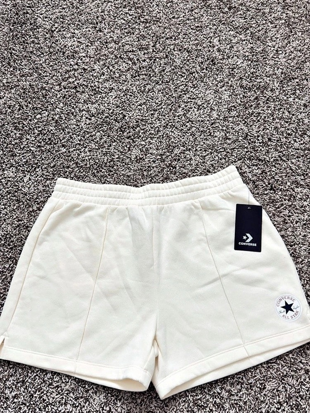 Converse Chuck Taylor Patch Sweatshorts Athletic Shorts in White